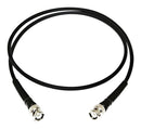 Mueller Electric BU-P2249-C-300 RF / Coaxial Cable Assembly w/ Strain Relief BNC Plug to RG58C/U 50 ohm 300 " 7.62 m