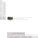 Tanotis - SparkFun Electrolytic Decoupling Capacitors - 10uF/25V General - 2