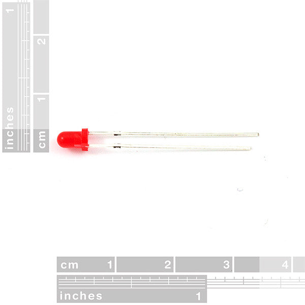 Tanotis - Genuine sparkfun LED - Basic Red 3mm - 2