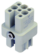 TE Connectivity T2020072201-000 T2020072201-000 Heavy Duty Connector HD Insert 7+PE Contacts H3A Receptacle