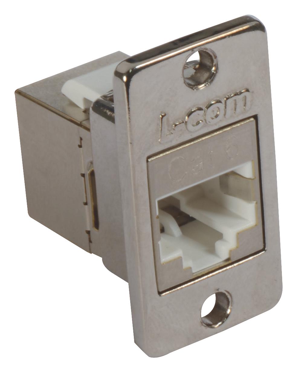 L-COM ECF504-SC6-MINI In-Line Adapter Cat6 RJ45 Adaptor Jack 8 Ways New ...