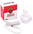 RASPBERRY-PI SC0213 Raspberry Pi Accessory 4 Model B Official PSU USB-C 5.1V 3A EU Plug White