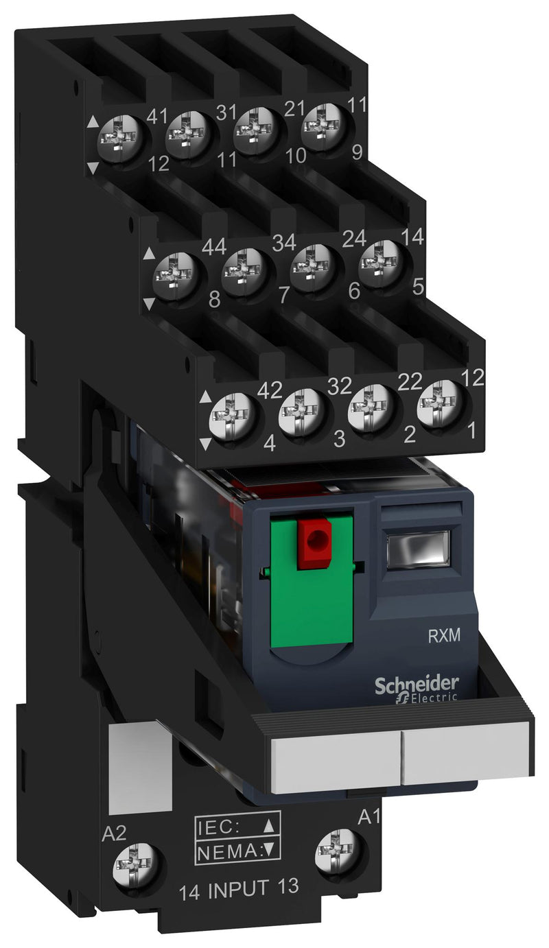 Schneider Electric RXM4AB2P7PVS Power Relay 4PDT 230VAC 6A Socket