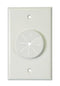 Midlite Products 1GIV-GR1 Single Gang Wireport Cable Pass Through Wall Plate With Grommet - Ivory