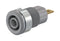 Staubli 23.3000-28 Banana Test Connector 4mm Jack Panel Mount 24 A 1 kV Gold Plated Contacts Grey