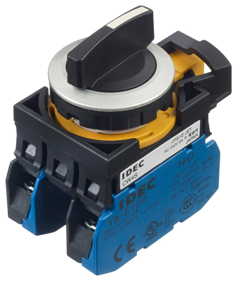 Idec CW4S-31E20 Rotary Switch 3 Position 2 Pole 45 &deg; 10 A 240 V CW Series