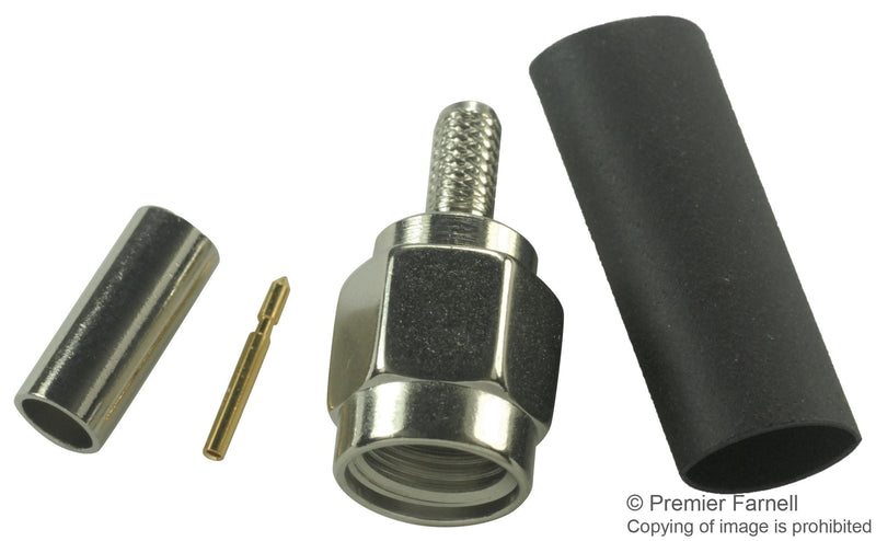 AMPHENOL RF 901-9877-RFX RF/COAXIAL SMA PLUG STR 50 OHM CRIMP/SLDR
