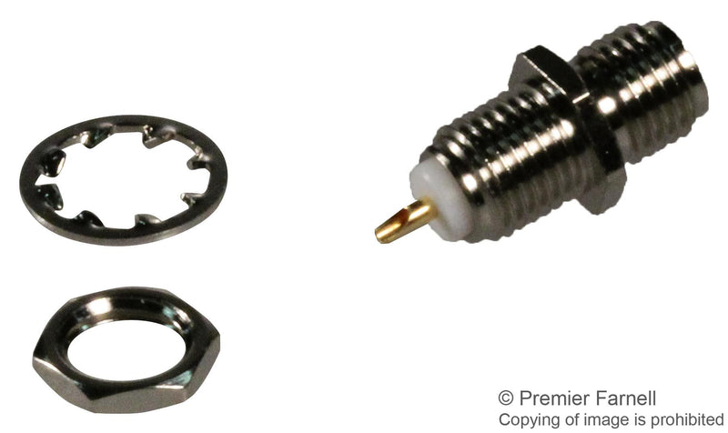 AMPHENOL RF 901-9889-RFX RF/COAXIAL SMA BULKHEAD JACK STR 50 OHM SOLDER