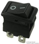 ZF ELECTRONICS LRA32H2FBBNN SWITCH, ROCKER, DPST, 10A, 250V, BLACK