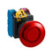 Idec YW1L-M4E10Q4R Illuminated Pushbutton Switch YW Series SPST-NO Momentary Spring Return 24 V Red