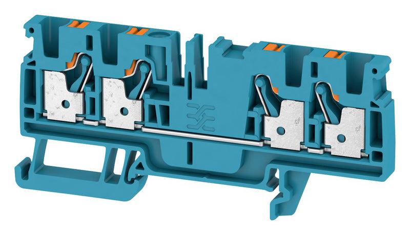 Weidmuller 2051520000 DIN Rail Mount Terminal Block 4 Ways 26 AWG 12 mm&Acirc;&sup2; Push In 32 A