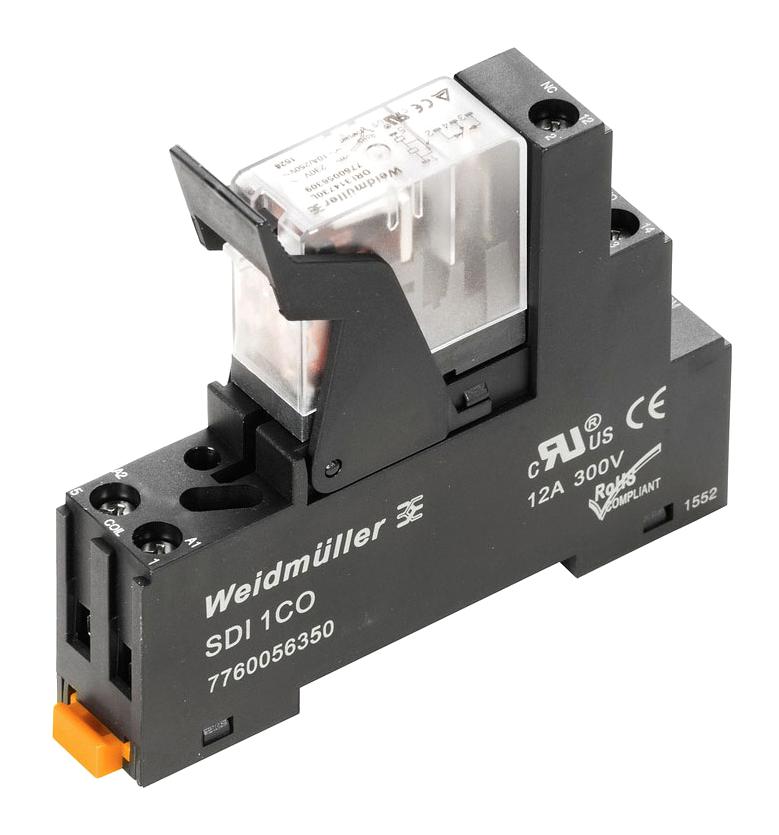 Weidmuller DRIKIT 48VDC 1CO LD Power Relay Spdt 10A 250V DIN Rail