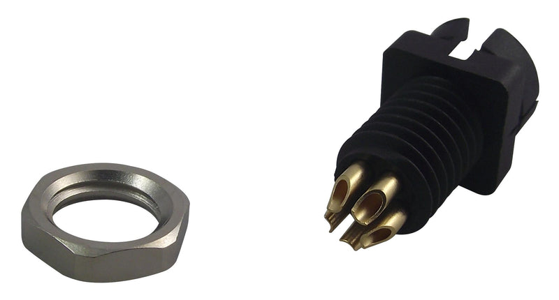 Binder 09 9791 30 05 09 05 Circular Connector 709 Series Panel Mount Plug 5 Contacts Solder Pin Nylon (Polyamide) Body