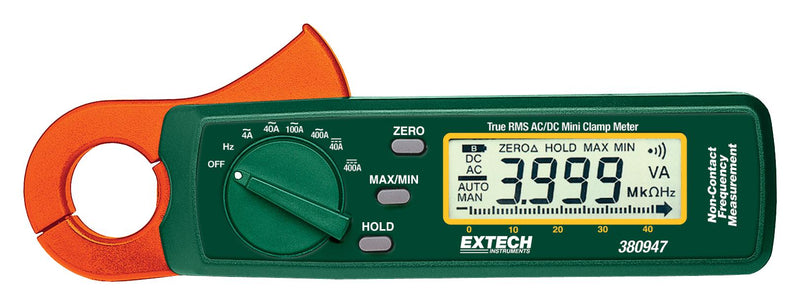 Extech Instruments 380947 Clamp Meter AC/DC Current Frequency 400 A True RMS