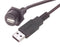 L-COM WPUSBAX-5M USB Cable Type A Plug to Receptacle 5 m 16.4 ft 2.0 Black New