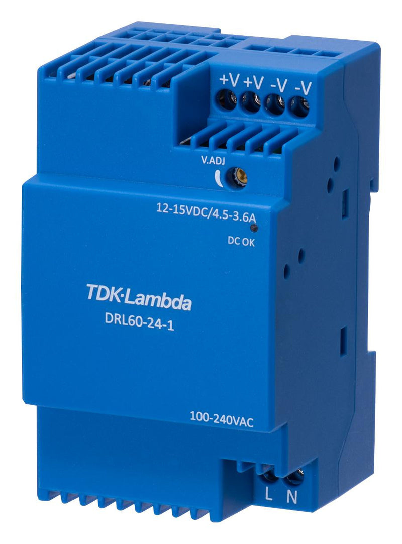 TDK-LAMBDA DRL60-24-1 POWER SUPPLY, AC-DC, 24V, 2.5A