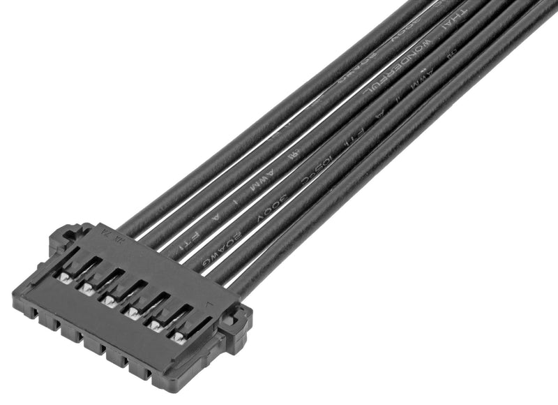 Molex 219657-2061 Cable Assembly Pico-Lock 2.0 Receptacle to Free End 6 Ways 2 mm 1 Row 100 3.9 "