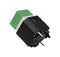 Nidec Copal Electronics CFPB-1CC-5G2 CFPB-1CC-5G2 Pushbutton Switch Cfpb Spst Off-(On) Square Green