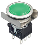 Idec LBW6MB-M1T6G Pushbutton Switch Flush Silhouette Momentary Spring Return Dpdt 250 V 30 10 A