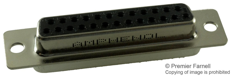 AMPHENOL COMMERCIAL PRODUCTS G17S2500110EU D SUB CONNECTOR, STANDARD, 25 POSITION, RECEPTACLE