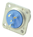Jaeger 536004006 536004006 Circular Connector Rapid Series Panel Mount Receptacle 4 Contacts Solder Pin Metal Body