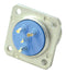 Jaeger 536004006 536004006 Circular Connector Rapid Series Panel Mount Receptacle 4 Contacts Solder Pin Metal Body
