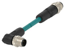 TE Connectivity TAD2483A201-200 TAD2483A201-200 Sensor Cable D-Code M12 Plug 90&Acirc;&deg; 4 Positions 20 m 65.6 ft