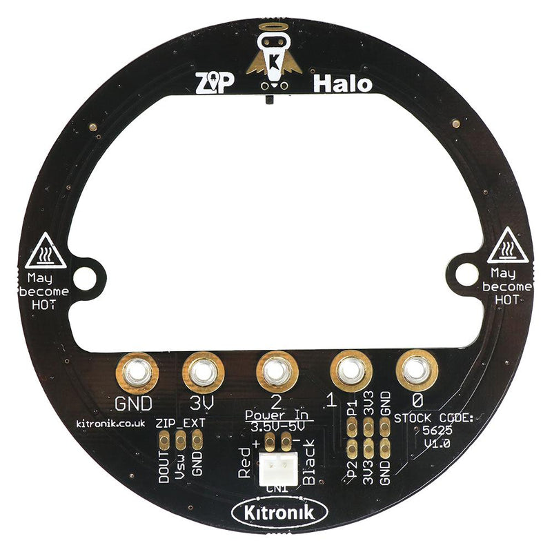 Kitronik 5625 Development Board ZIP Halo for micro:bit 24 x Full Colour Leds