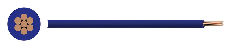 PRO Power PP-6491X-1.50MMBLU Wire Stranded 6491X H07V-R BS EN 50525-2-31 Per Metre PVC Blue 1.5 mm&sup2;