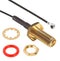 Amphenol RF 336319-12-0150 336319-12-0150 / Coaxial Cable Assembly IP67 90&Acirc;&deg; AMC Plug to SMA Bulkhead Jack 1.13mm 50 ohm 5.9 " 150 mm