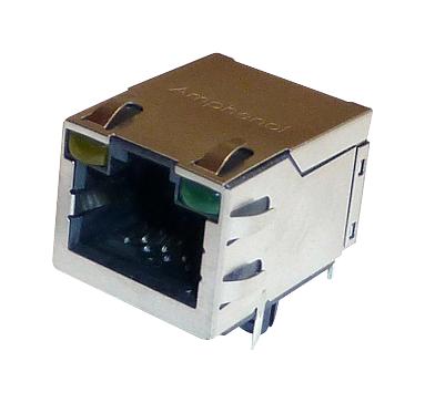 Amphenol ICC RJE591885411 RJ45 Conn R/A Jack 8P8C 1PORT TH New