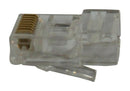 Multicomp MC002981 Modular Connector RJ45 Plug 1 x Port 8P8C Cat5e Cat6 Cable Mount