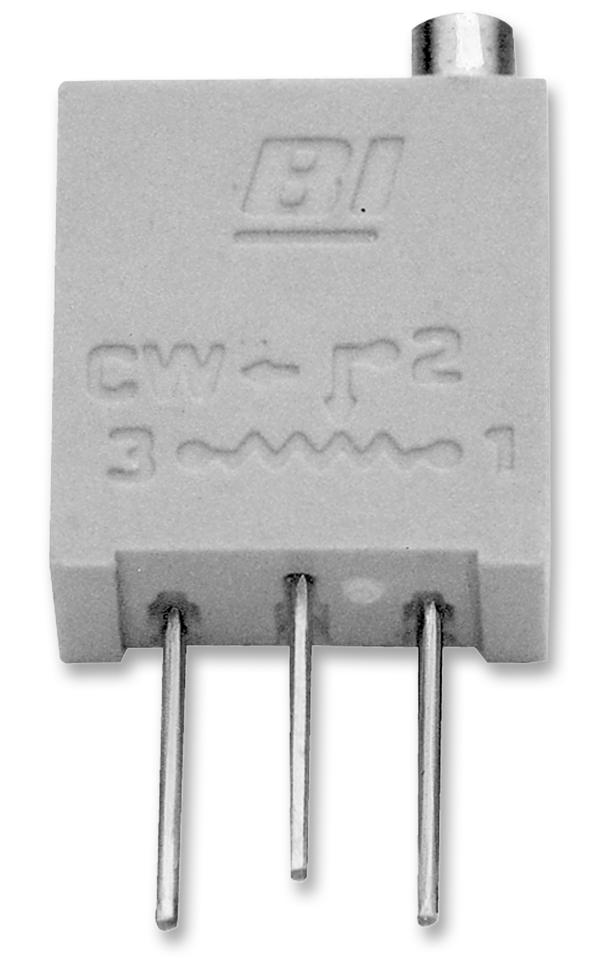 BI TECHNOLOGIES / TT ELECTRONICS 67WR1KLF Trimmer Potentiometer, 1 kohm, 500 mW, &plusmn; 10%, 67 Series, 20 Turns, Through Hole