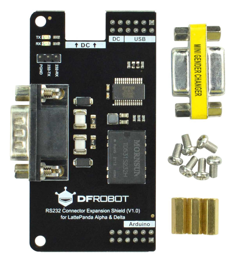 Dfrobot DFR0778 DFR0778 Expansion Shield RS232 Connector Alpha &amp; Delta Lattepanda Arduino Board New