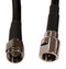 Siretta ASMA1500E058L13 RF / Coaxial Cable Assembly SMA Plug to FME LLC200A 50 ohm 49.2 ft 15 m Black