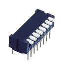 Nidec Copal Electronics CFP-0812MC DIP / SIP Switch 8 Circuits Piano Key Through Hole 8PST-NO 6 V 100 mA