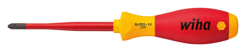 Wiha 36329 Screwdriver SL/PZ1 PZ1 191 mm 80 Softfinish Series