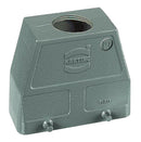 Harting 19300100428 Heavy Duty Connector Hood M40 Han B Series 180&deg; Aluminium Body