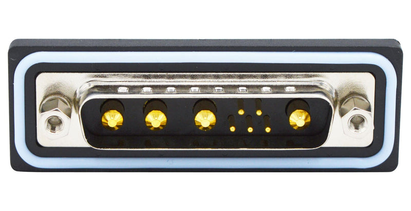 Norcomp CDFR9W4113L411 CDFR9W4113L411 Combination Layout D Sub Connector Nanook CDF Series DB-9W4 Plug 9 Contacts