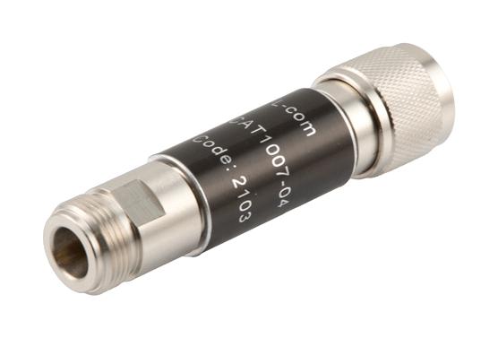 L-COM LCAT1007-04 RF Attenuator N MALE-FEMALE 50 OHM New