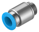 Festo QS-G1/4-10-I Pneumatic Fitting Push-In G1/4 14 bar 10 mm Brass QS