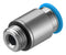 Festo QS-G1/4-10-I Pneumatic Fitting Push-In G1/4 14 bar 10 mm Brass QS