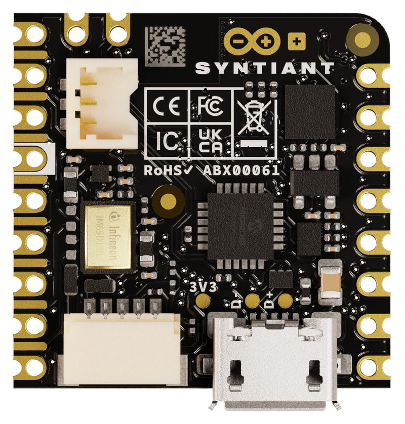 Arduino ABX00061 Development Board Nicla Vision nRF52832 Syntiant NDP120 512KB Flash 64KB Sram 16MB SPI New