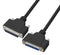 L-COM CSMNB25MF-5 Computer Cable D Subminiature Plug 25 Way Socket 5 ft 1.5 m Black New