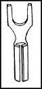 ABB - Thomas &amp; Betts C10-14F C10-14F Terminal SPADE/FORK 1/4IN Crimp