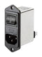Schaffner FN285-1-06 IEC Filter 0.22 &micro;F 250 VAC Mains 1 A Quick Connect 7.5 mH