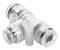 Festo NPQP-T-Q12-Q10-FD-P10 Pneumatic Fitting Push-In T-Fitting 10 bar 12 mm PP (Polypropylene) Npqp
