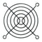GARDTEC SC80-W2B FAN GUARD, 80MM, STEEL