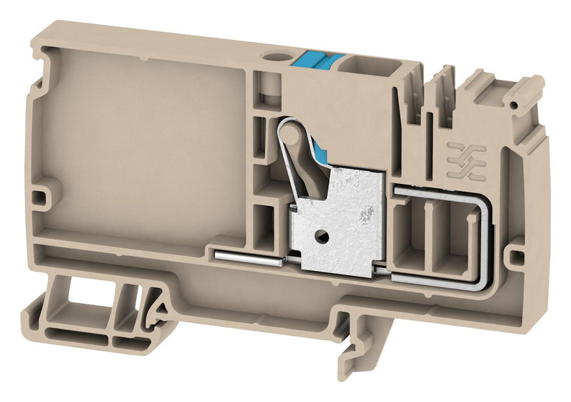 Weidmuller 1988180000 DIN Rail Mount Terminal Block 2 Ways 20 AWG 6 10 mm&Acirc;&sup2; Push In 57 A