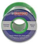 Duratool D01687 Solder Wire SN/ CU 1.2MM 100G